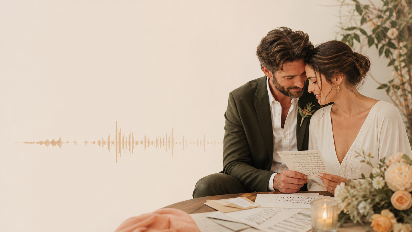 personalized wedding song created from a couple's love story